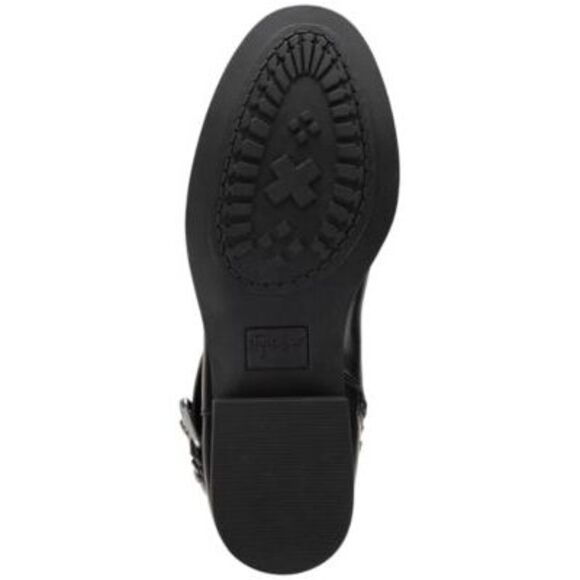 STYLE & COMPANY Womens Black Buckled Maliaa Round Toe Block Heel Riding Boot 8 M - Picture 4 of 4